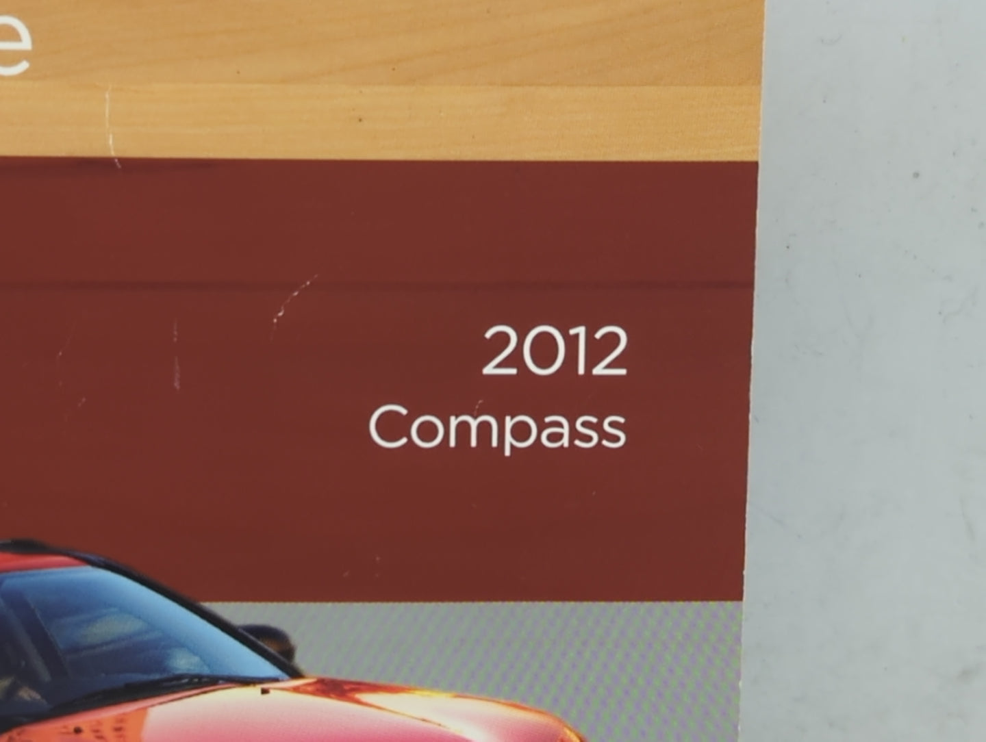 2012 Jeep Compass Owners Manual Book Guide P/N:12MK49-926-AA OEM Used Auto Parts - Oemusedautoparts1.com