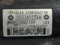 2012 Jeep Compass Car Starter Motor Solenoid OEM P/N:M000T32071ZC 05034555AA Fits OEM Used Auto Parts - Oemusedautoparts1.co
