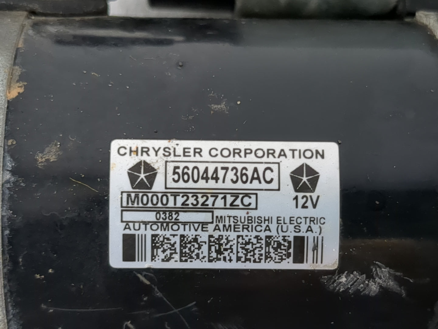 2005-2021 Jeep Grand Cherokee Car Starter Motor Solenoid OEM P/N:56044736AC Fits OEM Used Auto Parts - Oemusedautoparts1.com