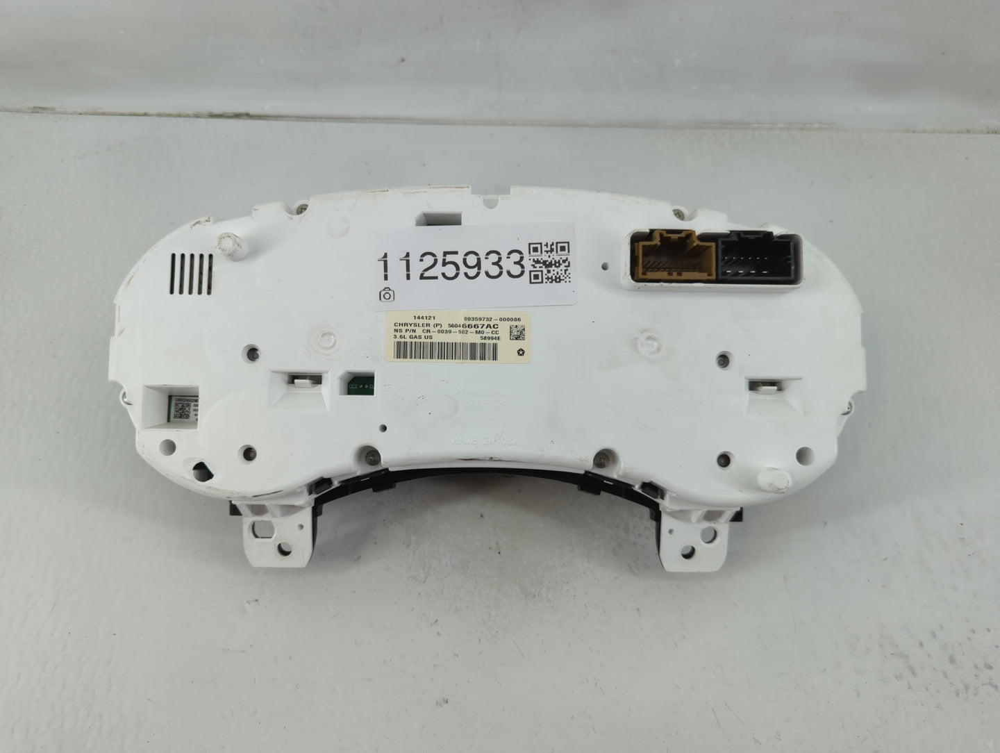 2012 Jeep Grand Cherokee Instrument Cluster Speedometer Gauges P/N:56046667AC Fits OEM Used Auto Parts - Oemusedautoparts1.c