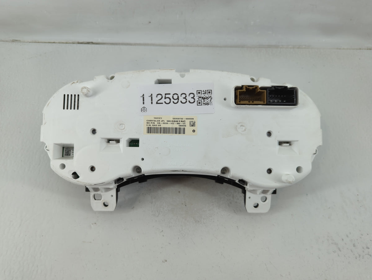 2012 Jeep Grand Cherokee Instrument Cluster Speedometer Gauges P/N:56046667AC Miles: Fits OEM Used Auto Parts - Oemusedautop