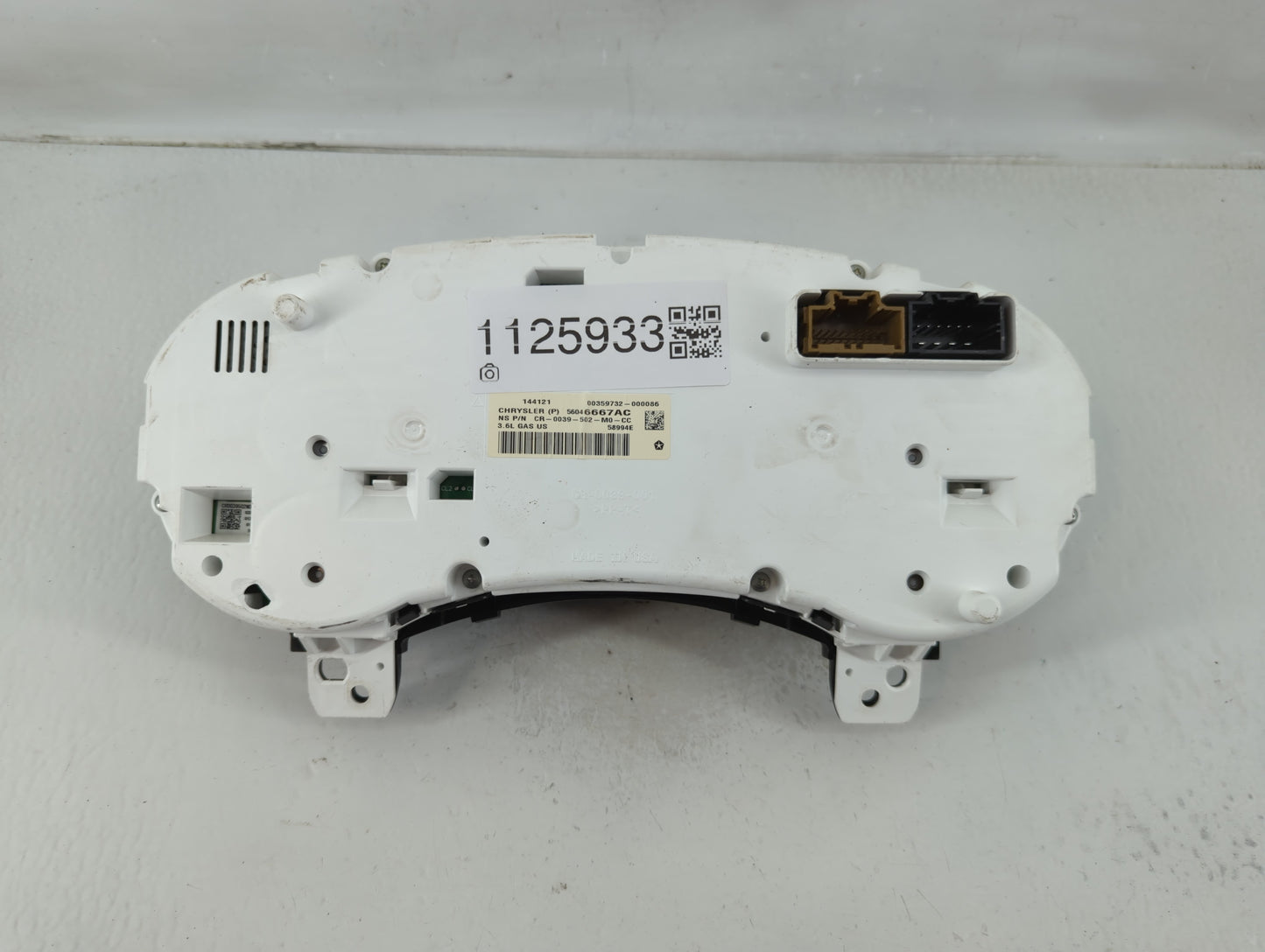 2012 Jeep Grand Cherokee Instrument Cluster Speedometer Gauges P/N:56046667AC Miles: Fits OEM Used Auto Parts - Oemusedautop