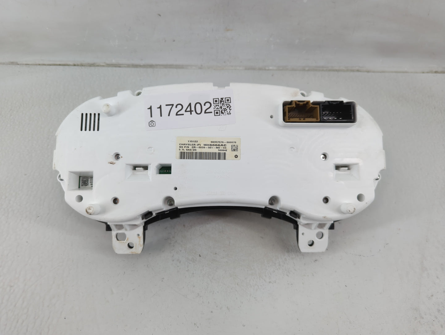 2012 Jeep Grand Cherokee Instrument Cluster Speedometer Gauges P/N:56046666AC Fits OEM Used Auto Parts - Oemusedautoparts1.c
