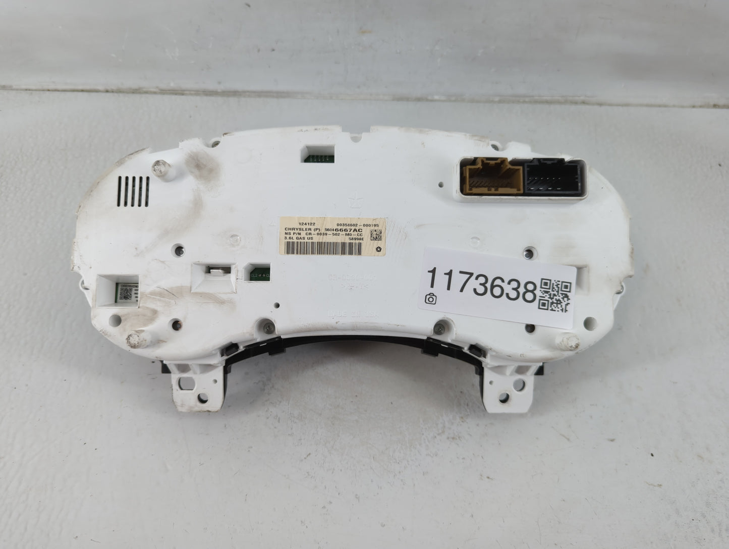 2012 Jeep Grand Cherokee Instrument Cluster Speedometer Gauges P/N:56046667AC Fits OEM Used Auto Parts - Oemusedautoparts1.c