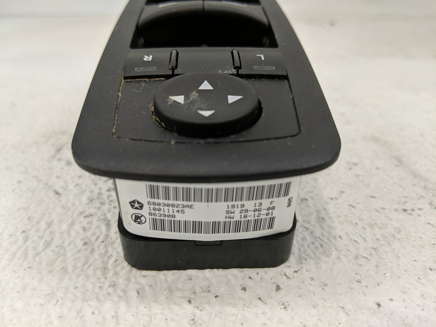 2011-2013 Jeep Grand Cherokee Master Power Window Switch Replacement Driver Side Left P/N:68030023AE Fits Fits 2011 2012 201