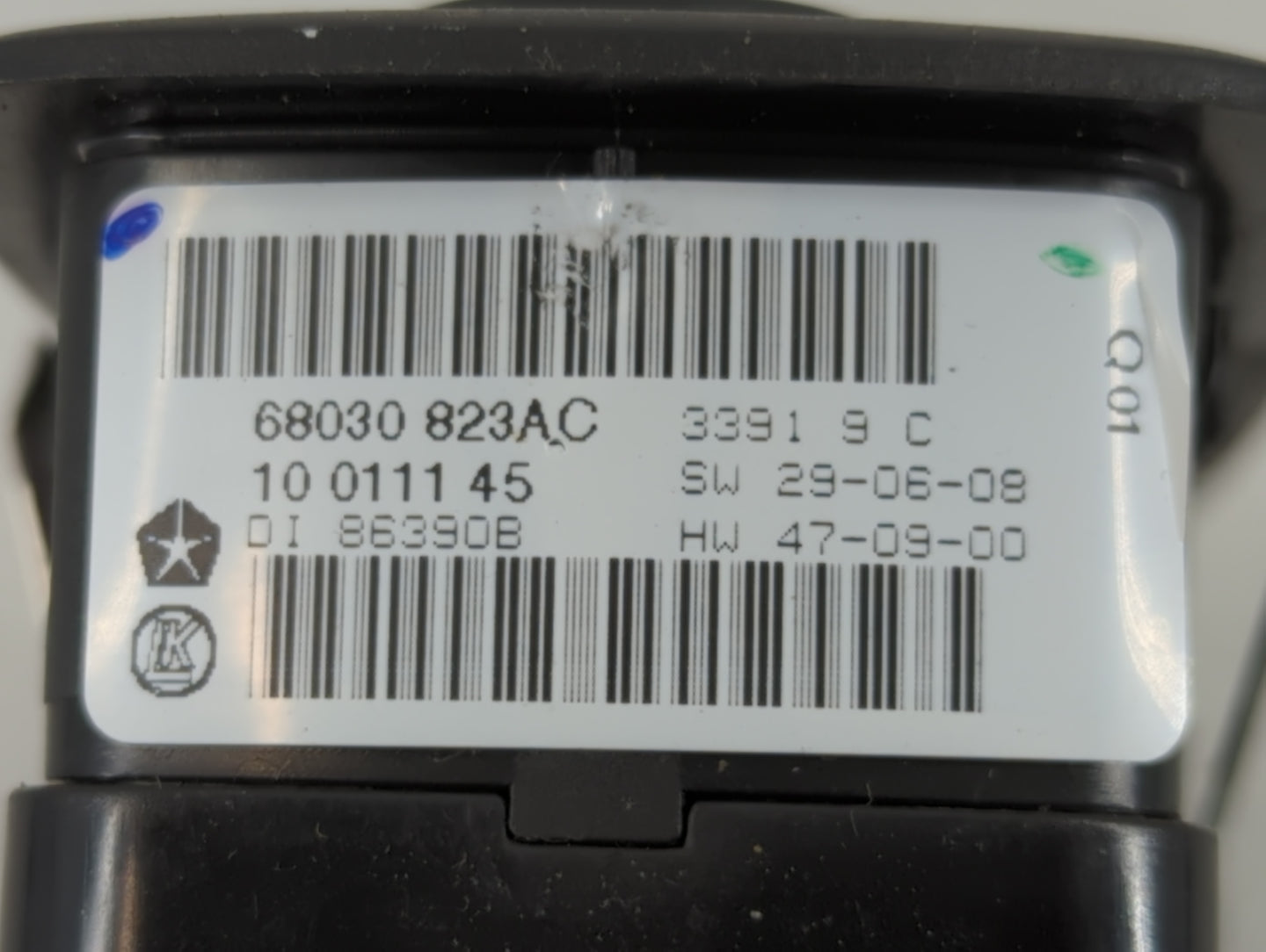 2011-2013 Jeep Grand Cherokee Master Power Window Switch Replacement Driver Side Left P/N:68030 823AC Fits Fits 2011 2012 20