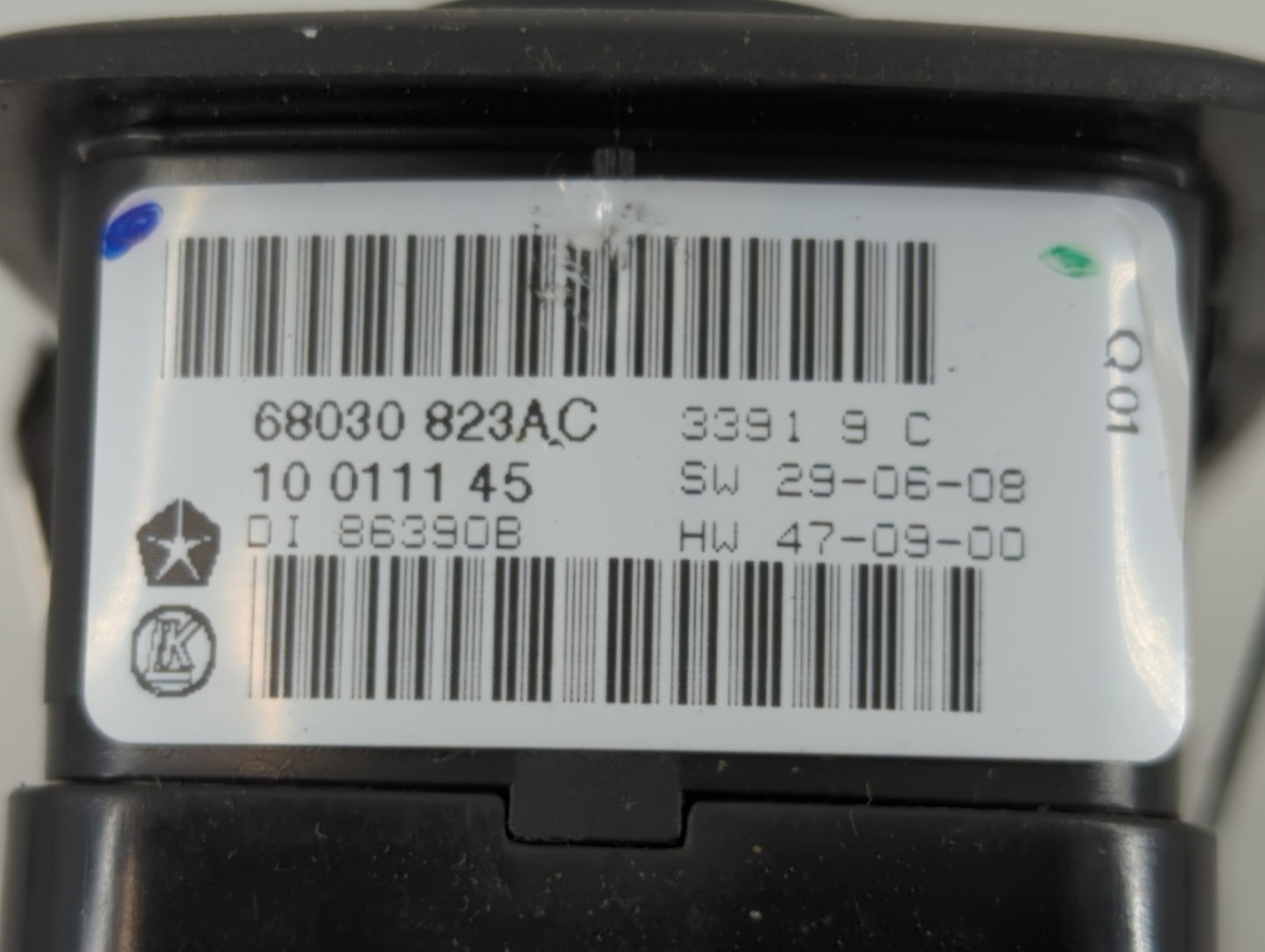 2011-2013 Jeep Grand Cherokee Master Power Window Switch Replacement Driver Side Left P/N:68030 823AC Fits Fits 2011 2012 20