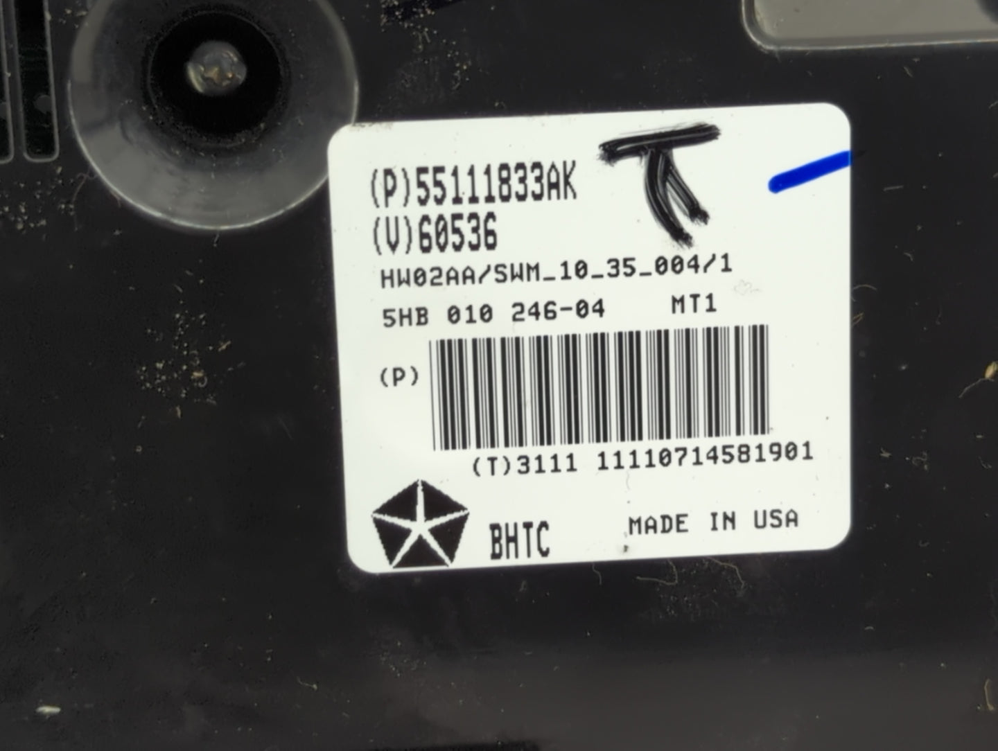 2011-2013 Jeep Grand Cherokee Climate Control Module Temperature AC/Heater Replacement P/N:55111833AK Fits Fits 2011 2012 20
