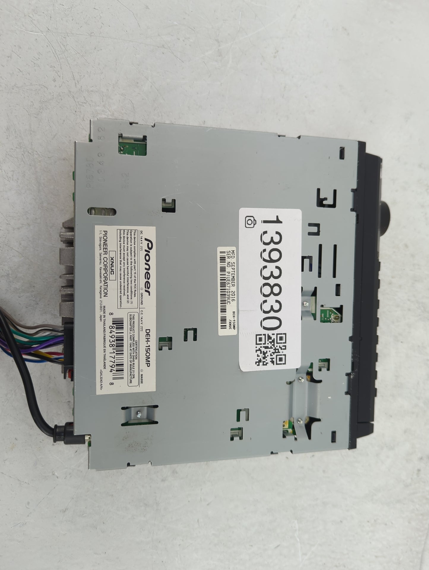 2012 Jeep Grand Cherokee Radio AM FM Cd Player Receiver Replacement P/N:DEH-150MP Fits OEM Used Auto Parts - Oemusedautopart