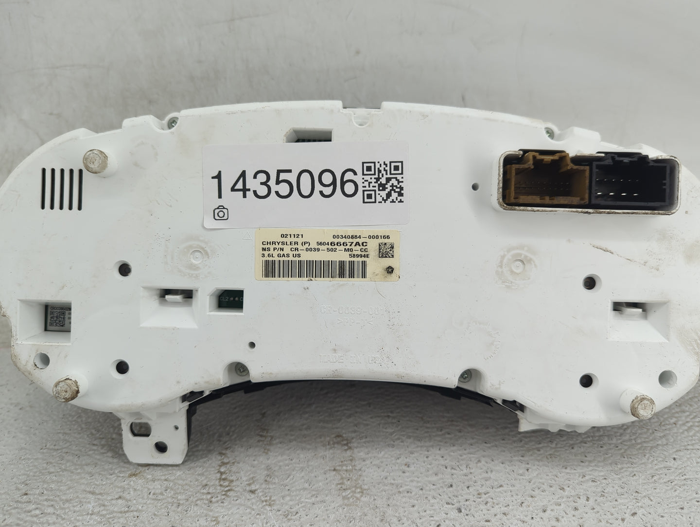 2012 Jeep Grand Cherokee Instrument Cluster Speedometer Gauges P/N:56046667AC CR-0039-502-M0-CC Fits OEM Used Auto Parts - O