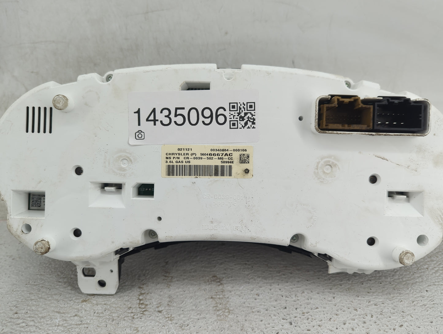 2012 Jeep Grand Cherokee Instrument Cluster Speedometer Gauges P/N:56046667AC CR-0039-502-M0-CC Fits OEM Used Auto Parts - O