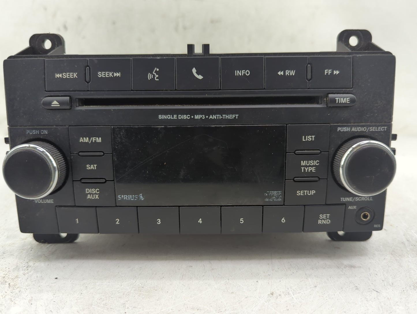 2012 Jeep Grand Cherokee Radio AM FM Cd Player Receiver Replacement P/N:P05091193AB UH30VZ Fits OEM Used Auto Parts - Oemuse