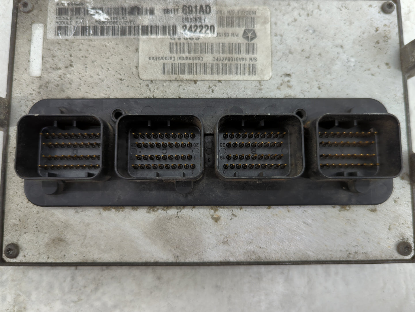 2012-2013 Jeep Grand Cherokee PCM Engine Control Computer ECU ECM PCU OEM P/N:68111691AD 05150691AD Fits Fits 2012 2013 OEM 