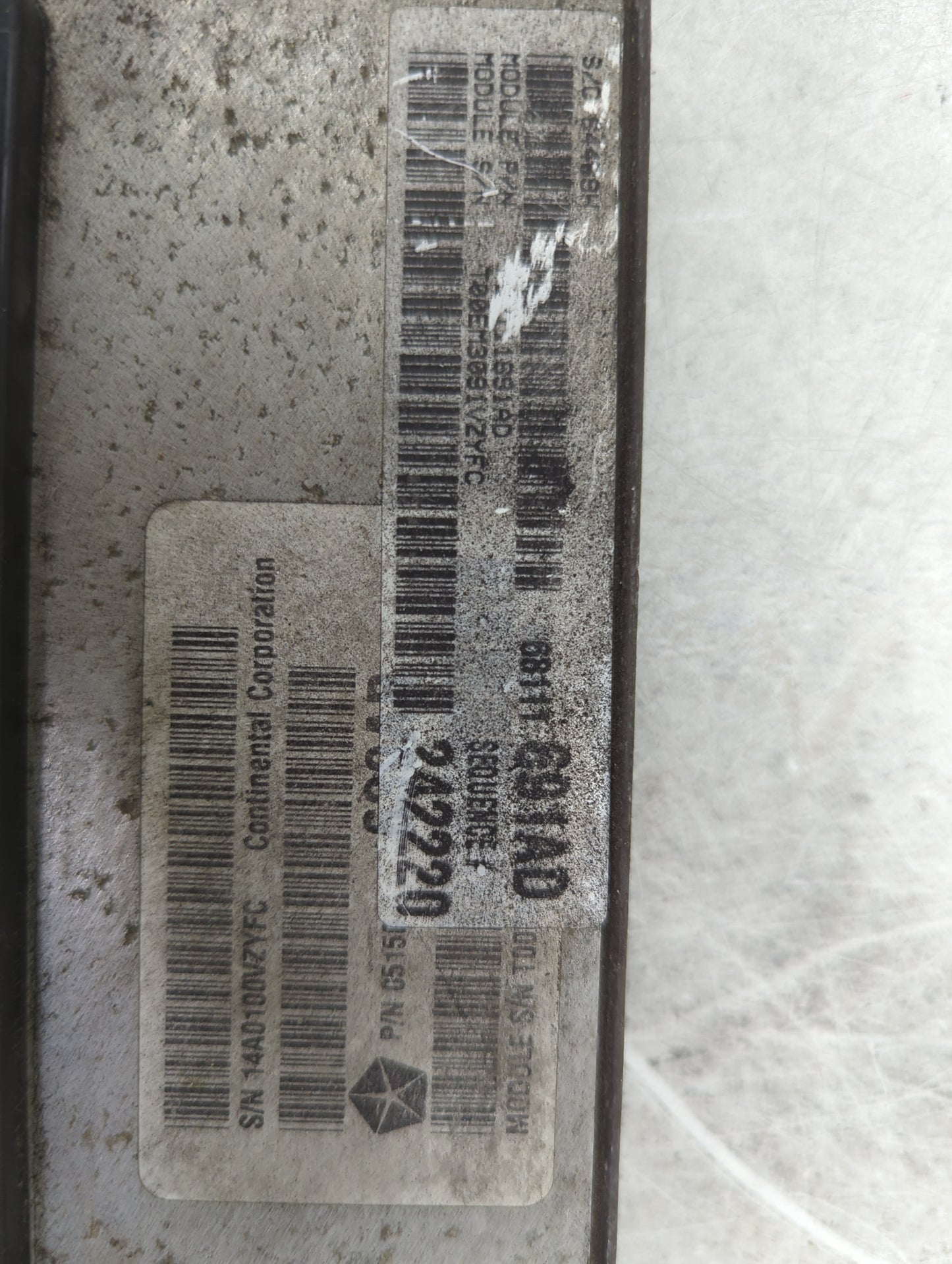 2012-2013 Jeep Grand Cherokee PCM Engine Control Computer ECU ECM PCU OEM P/N:68111691AD 05150691AD Fits Fits 2012 2013 OEM 