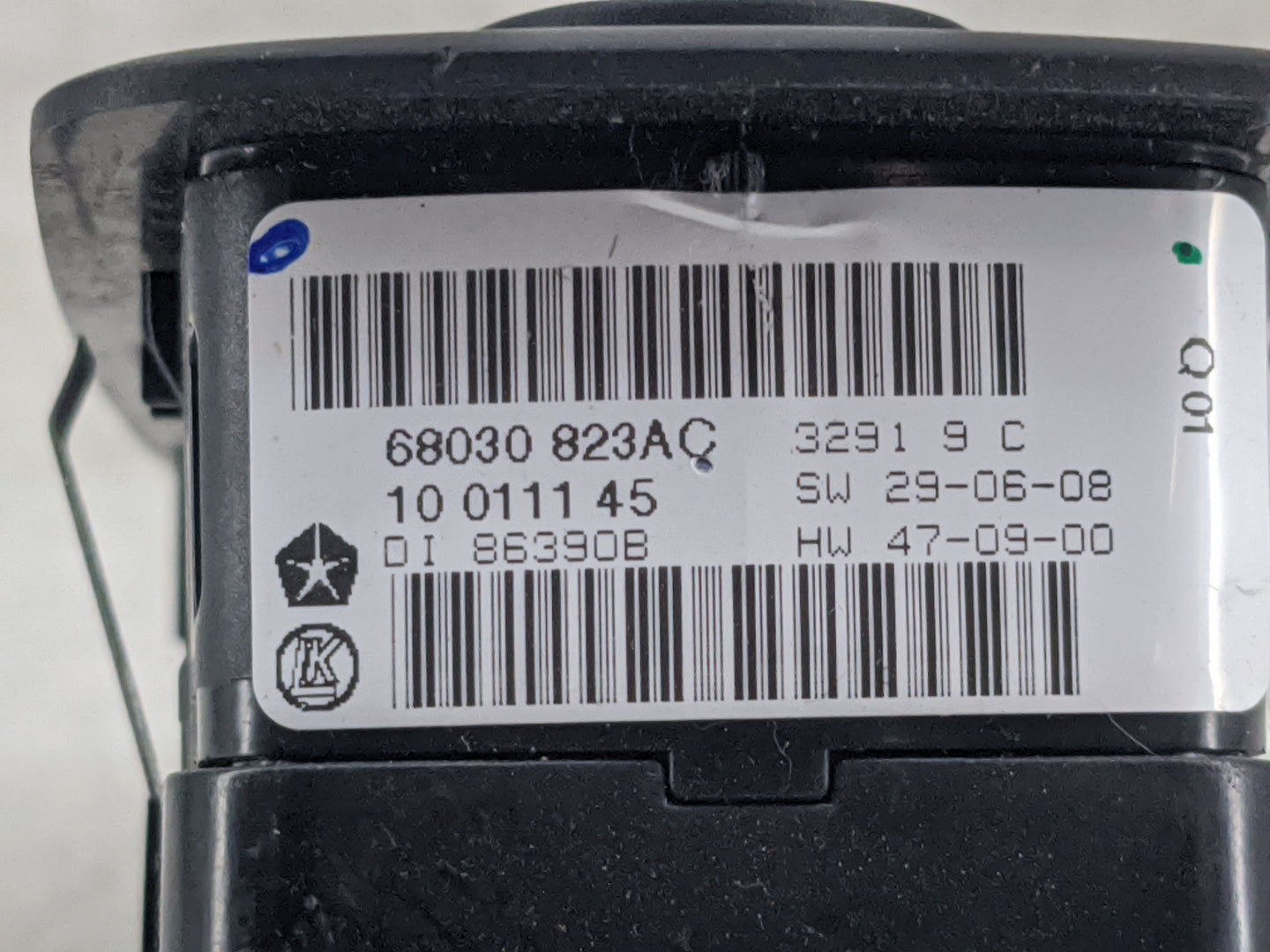 2011-2013 Jeep Grand Cherokee Master Power Window Switch Replacement Driver Side Left P/N:68030823AC 1001114 5 Fits OEM Used