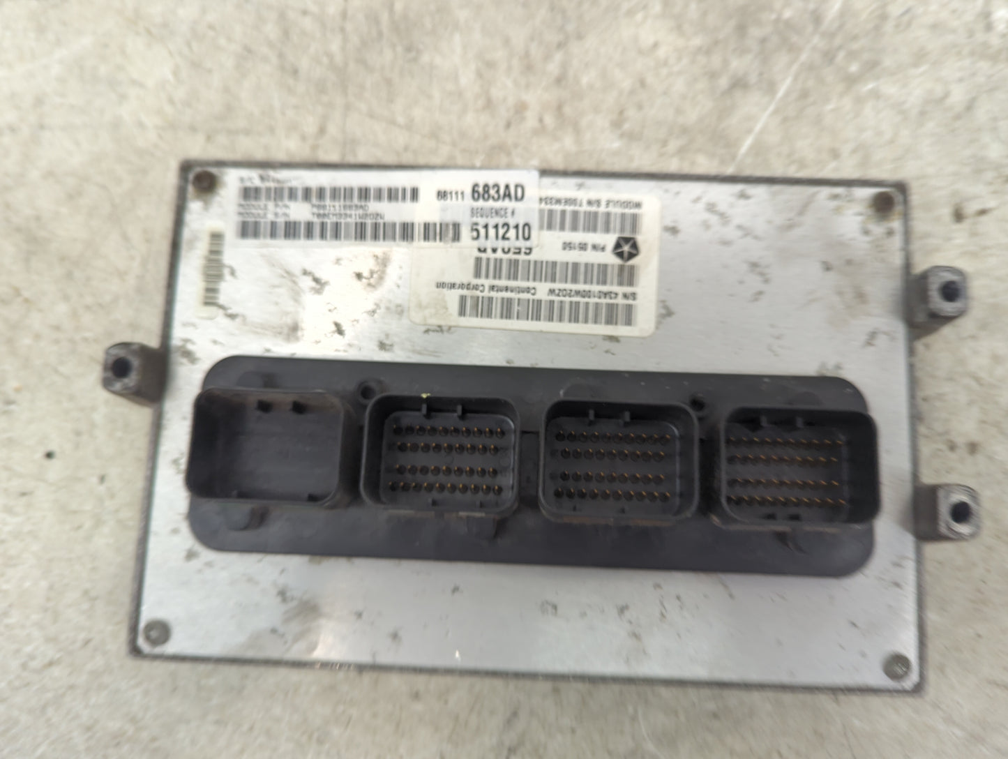 2012-2013 Jeep Grand Cherokee PCM Engine Control Computer ECU ECM PCU OEM P/N:68111683AD P68111683AD, 05150 Fits Fits 2012 2