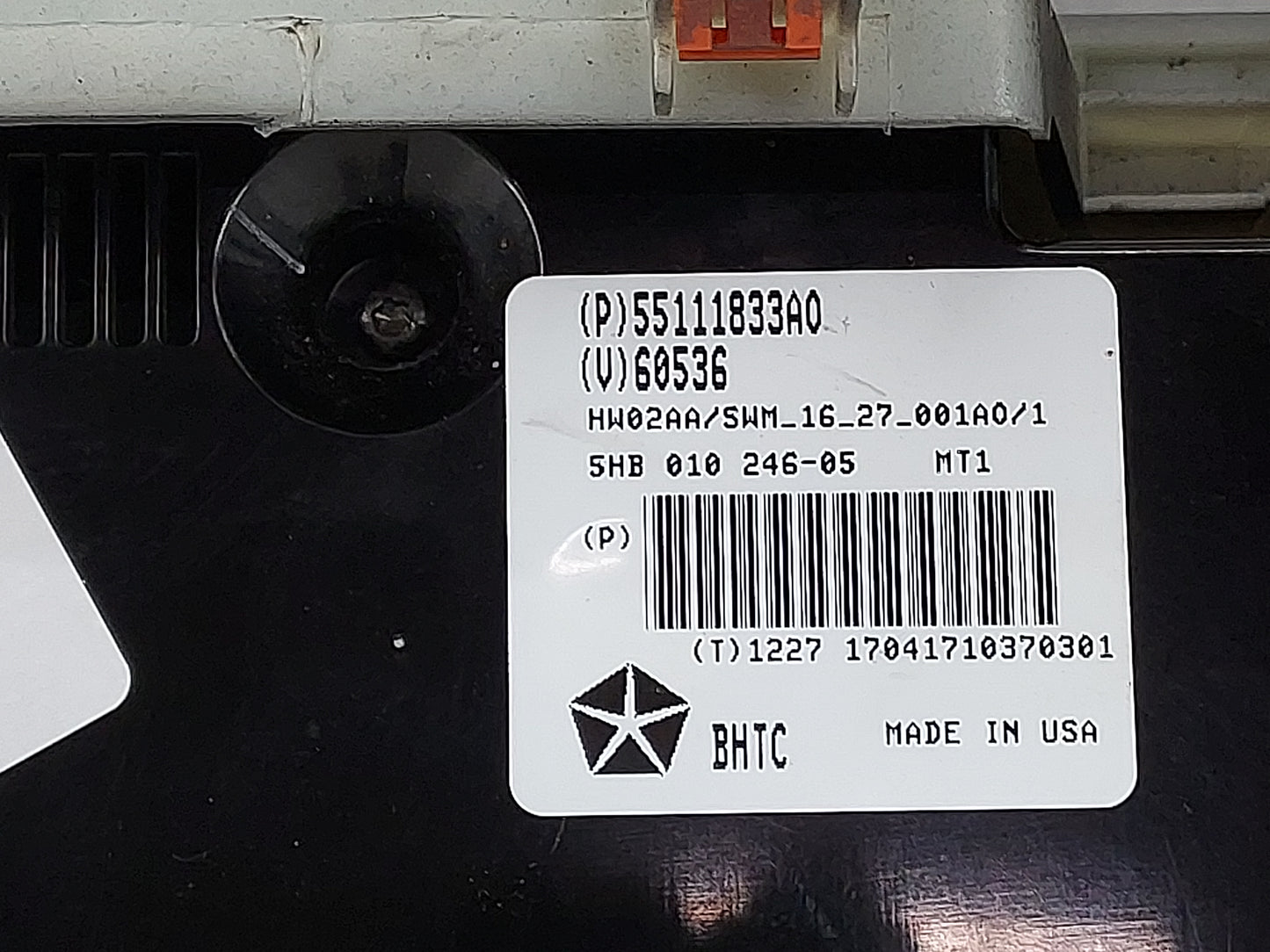 2011-2013 Jeep Grand Cherokee Climate Control Module Temperature AC/Heater Replacement P/N:55111833A0 5HB 010 246-05 Fits OE