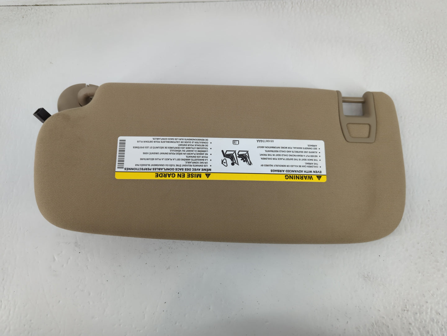 2011-2013 Jeep Grand Cherokee Sun Visor Shade Replacement Passenger Right Mirror Fits OEM Used Auto Parts - Oemusedautoparts