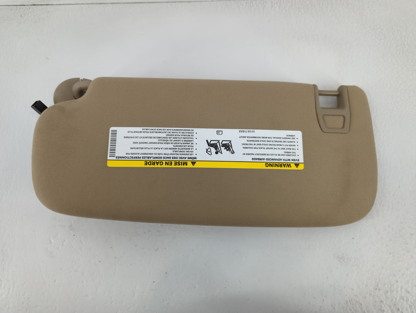 2011-2013 Jeep Grand Cherokee Sun Visor Shade Replacement Passenger Right Mirror Fits OEM Used Auto Parts - Oemusedautoparts
