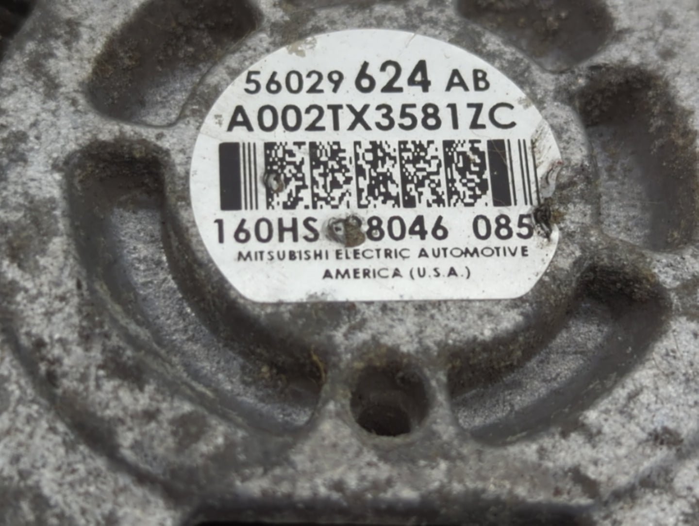 2011-2016 Jeep Grand Cherokee Alternator Replacement Generator Charging Assembly Engine OEM P/N:56029 624 AB Fits OEM Used A