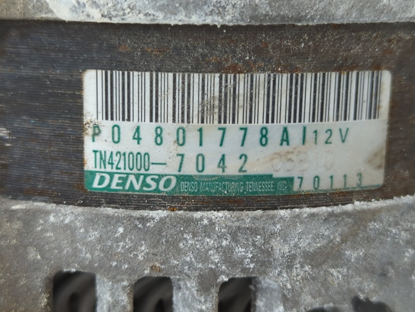 2011-2016 Jeep Grand Cherokee Alternator Replacement Generator Charging Assembly Engine OEM P/N:TN421000-7042 P04801778AI Fi
