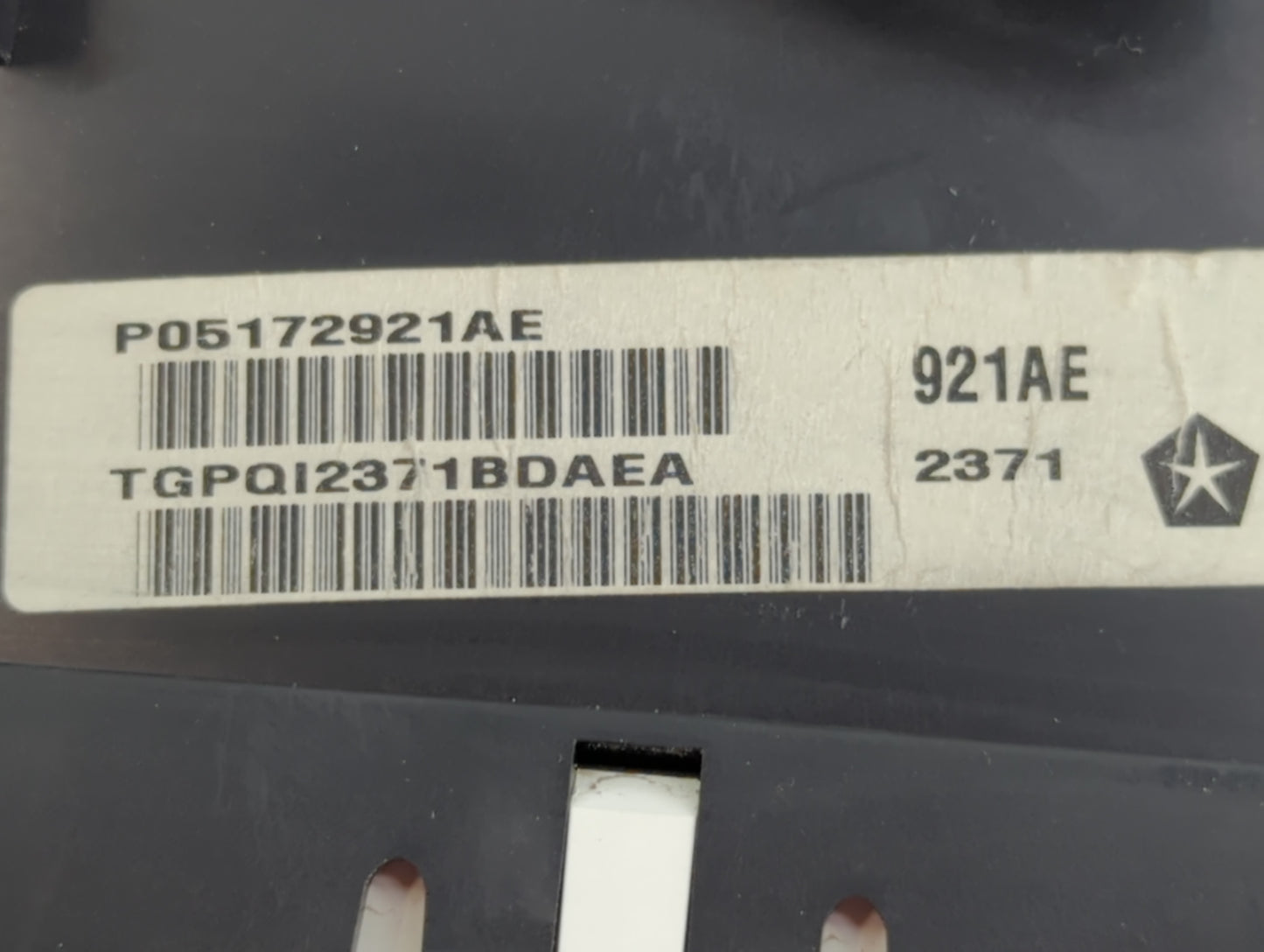 2012 Jeep Liberty Instrument Cluster Speedometer Gauges P/N:P05172921AE Fits OEM Used Auto Parts - Oemusedautoparts1.com