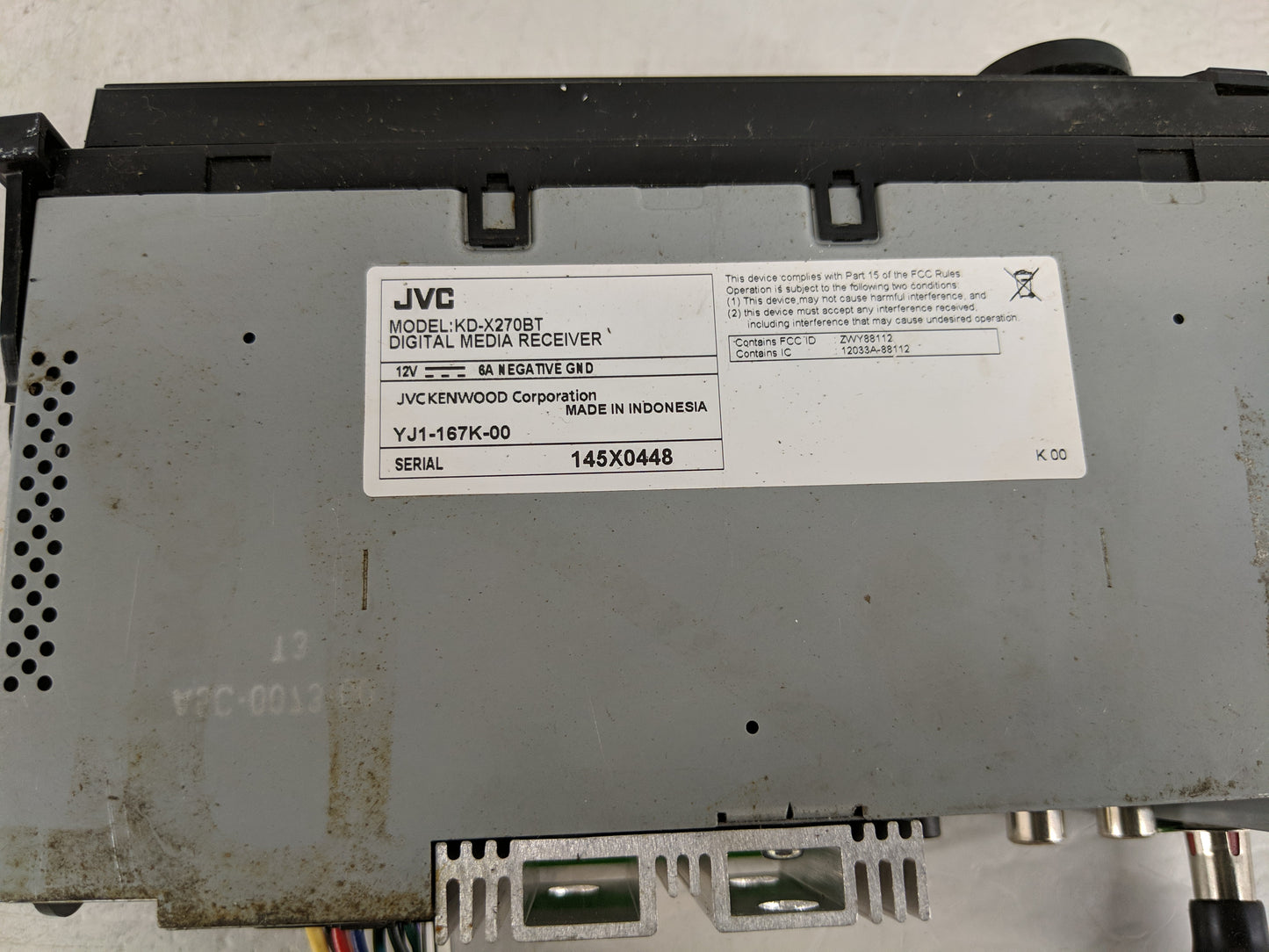 2010-2012 Jeep Liberty Radio AM FM Cd Player Receiver Replacement P/N:YJ1-167K-00 Fits Fits 2009 2010 2011 2012 2013 2014 OE