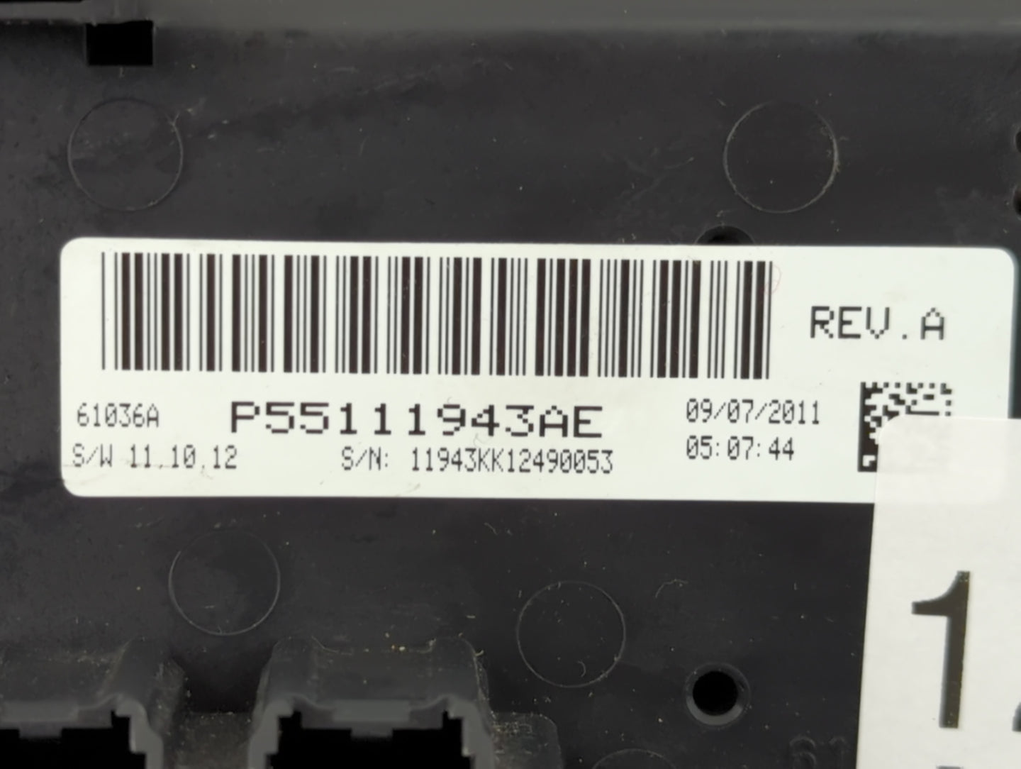 2010-2012 Jeep Liberty Climate Control Module Temperature AC/Heater Replacement P/N:P55111943AE Fits Fits 2010 2011 2012 OEM