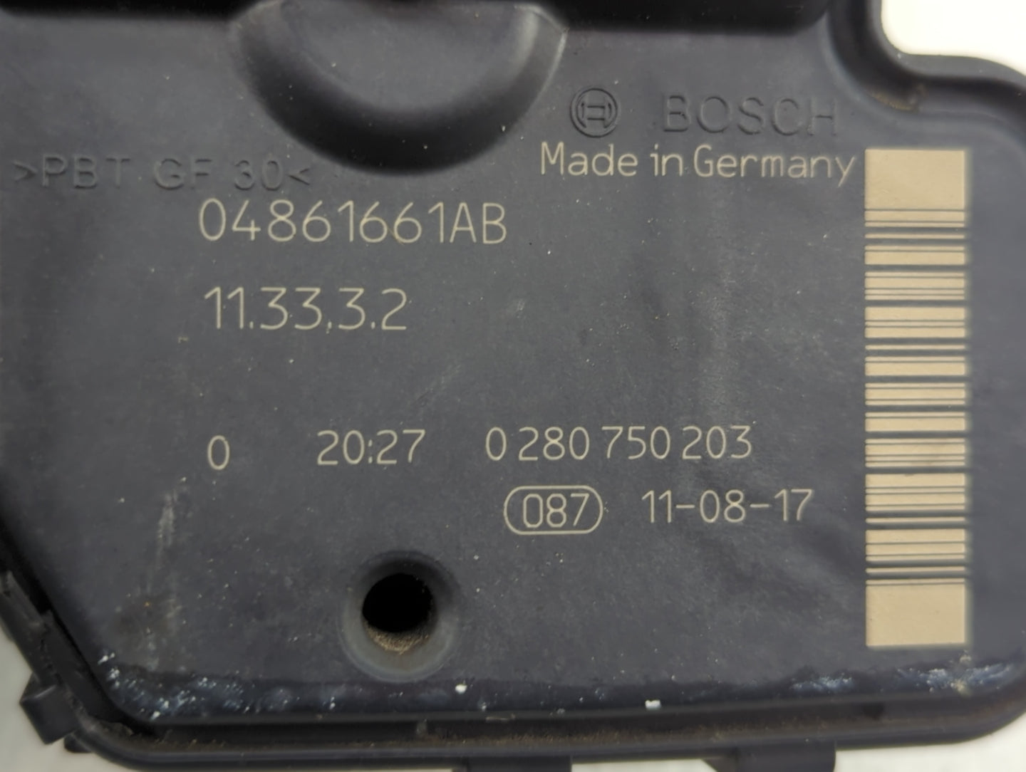 2007-2012 Jeep Liberty Throttle Body P/N:0 280 750 203 04861661AB Fits Fits 2007 2008 2009 2010 2011 2012 OEM Used Auto Part