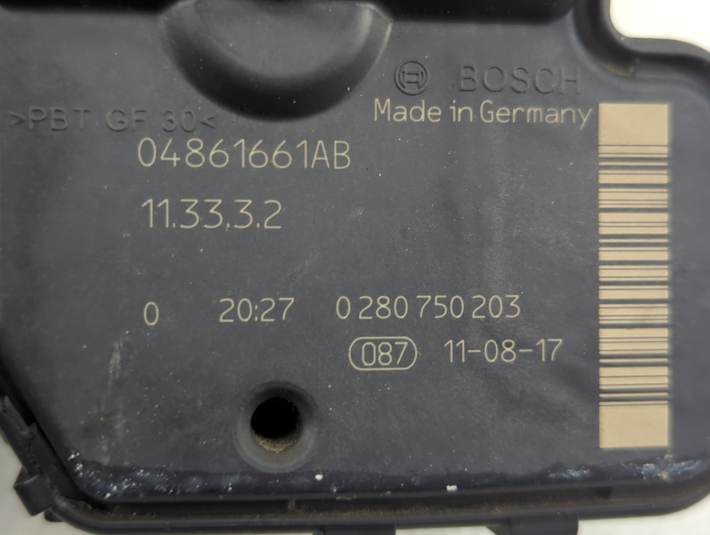 2007-2012 Jeep Liberty Throttle Body P/N:0 280 750 203 04861661AB Fits Fits 2007 2008 2009 2010 2011 2012 OEM Used Auto Part