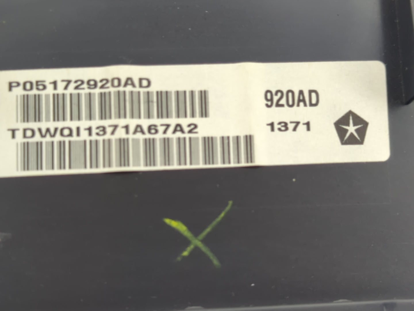 2012 Jeep Liberty Instrument Cluster Speedometer Gauges P/N:P05172920AD Fits OEM Used Auto Parts - Oemusedautoparts1.com