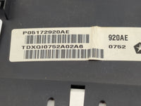 2012 Jeep Liberty Instrument Cluster Speedometer Gauges P/N:05172920AE Fits OEM Used Auto Parts - Oemusedautoparts1.com