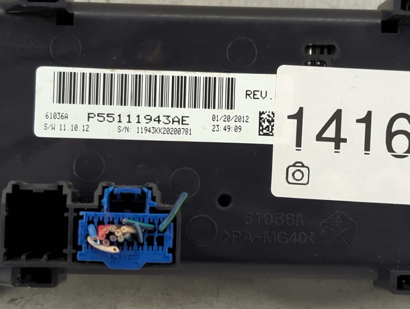 2010-2012 Jeep Liberty Climate Control Module Temperature AC/Heater Replacement P/N:P55111943AE Fits Fits 2010 2011 2012 OEM