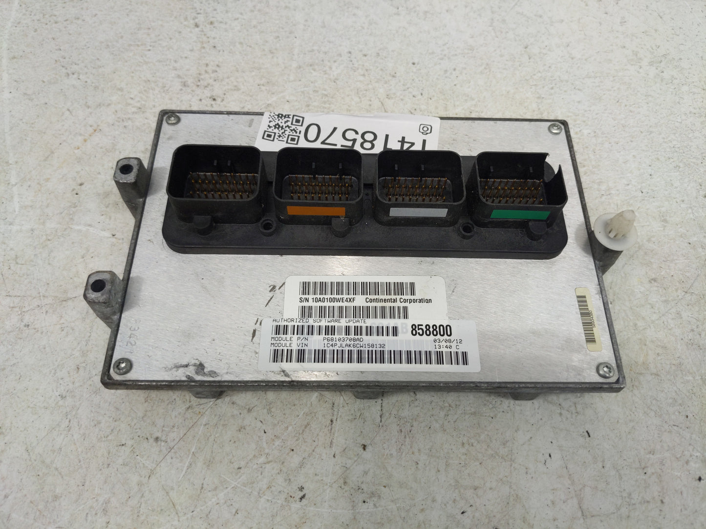 2012 Jeep Liberty PCM Engine Control Computer ECU ECM PCU OEM P/N:P68103708AD Fits OEM Used Auto Parts - Oemusedautoparts1.c
