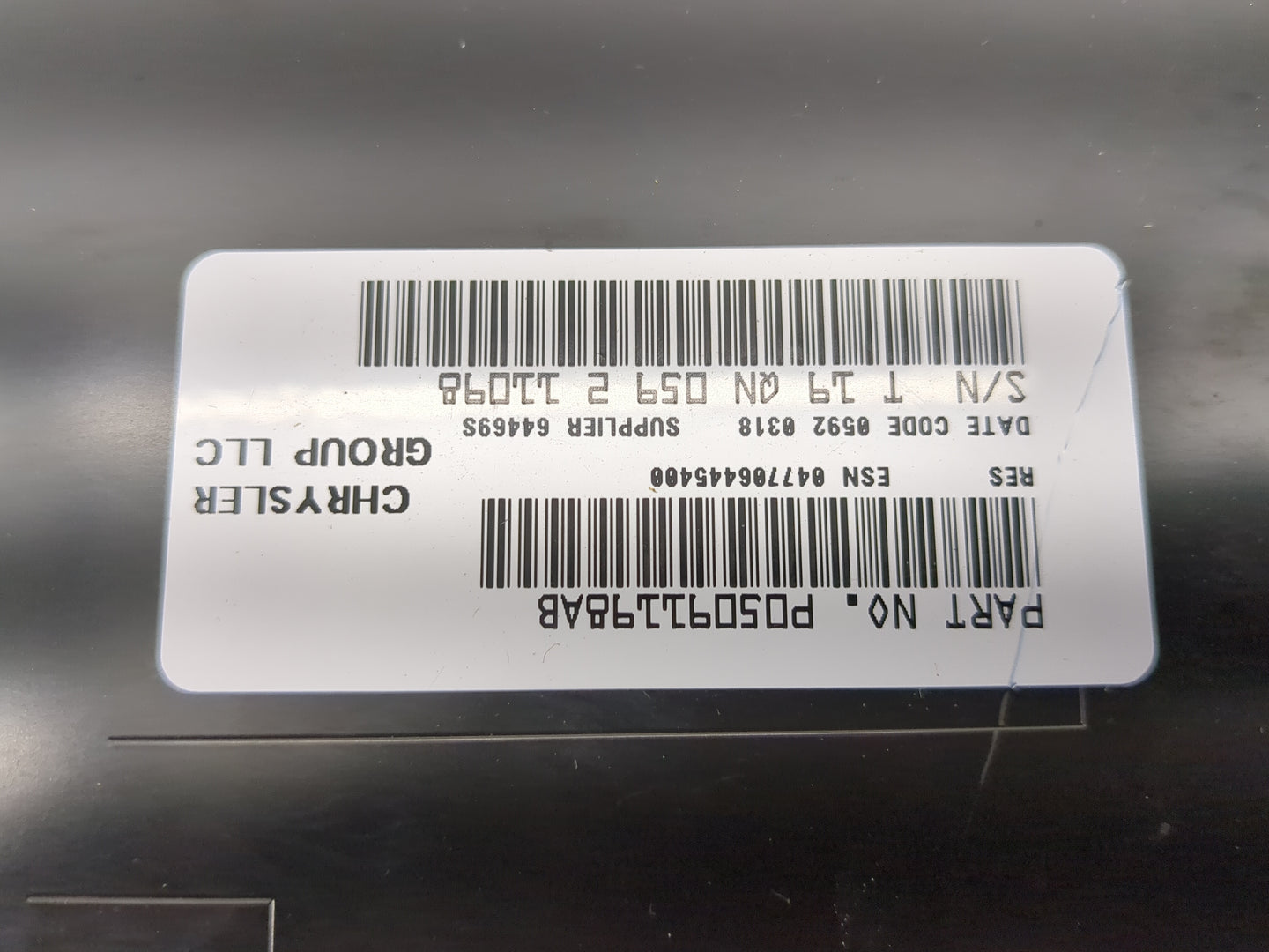 2012 Jeep Liberty Radio AM FM Cd Player Receiver Replacement P/N:P05091198AB Fits Fits 2013 2014 2017 OEM Used Auto Parts - 