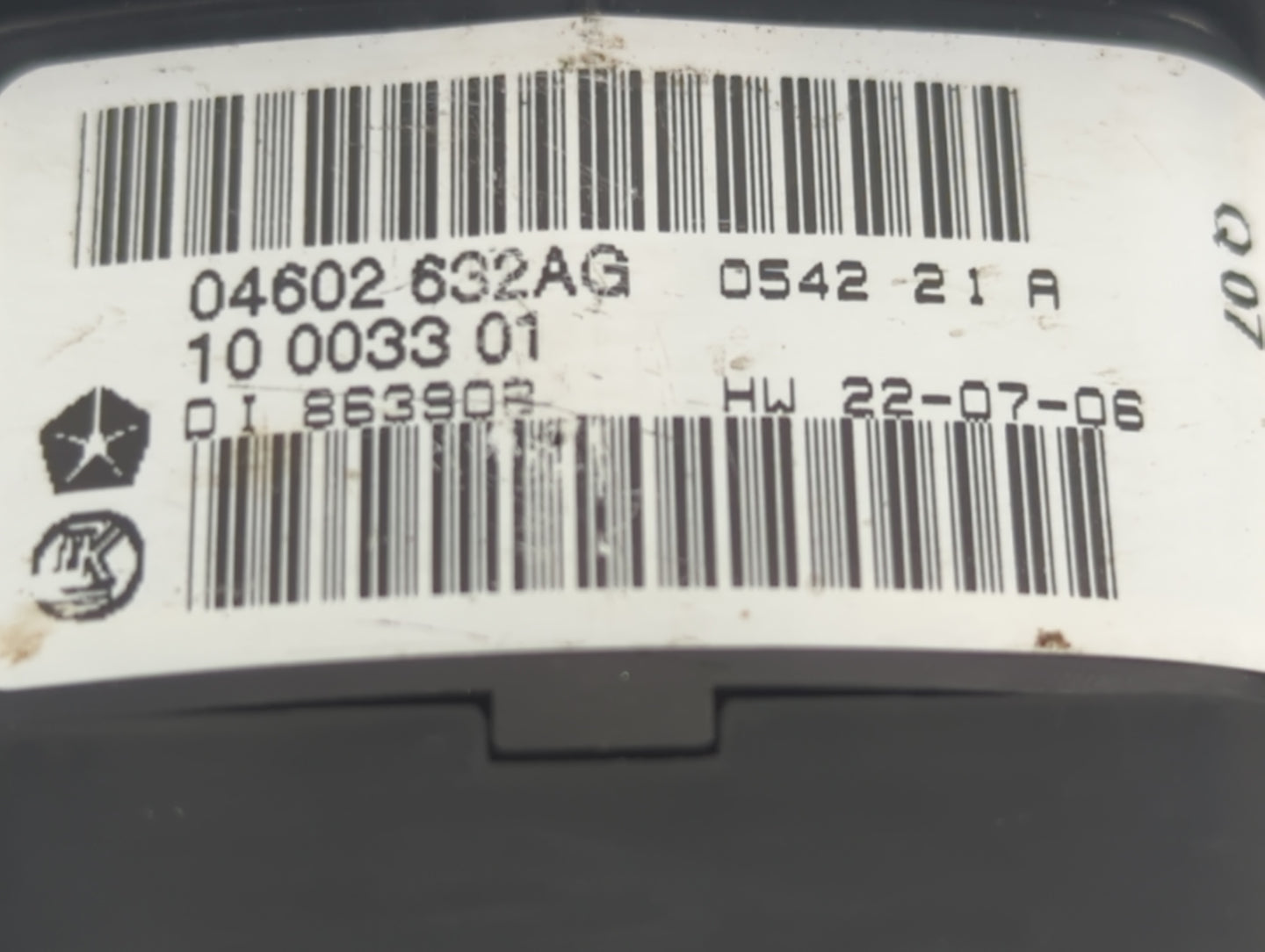 2008-2012 Jeep Liberty Master Power Window Switch Replacement Driver Side Left P/N:04602632AG Fits OEM Used Auto Parts - Oem