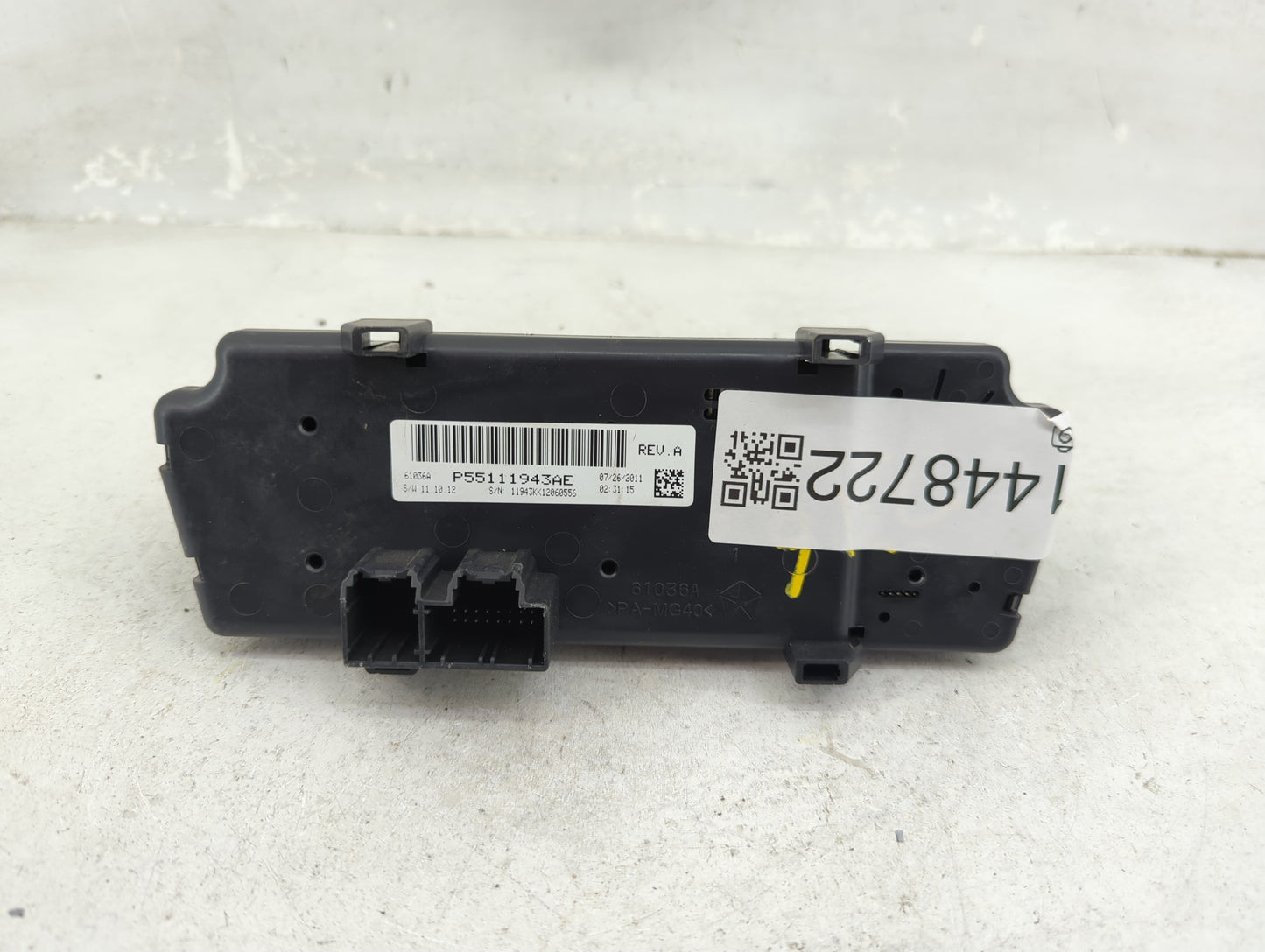 2010-2012 Jeep Liberty Climate Control Module Temperature AC/Heater Replacement P/N:P55111943AE Fits Fits 2010 2011 2012 OEM