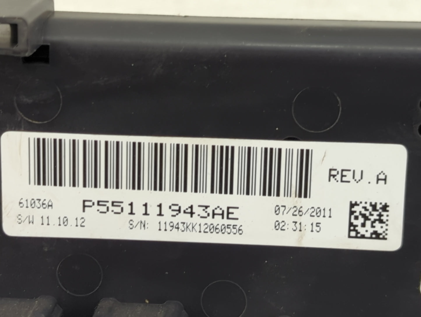 2010-2012 Jeep Liberty Climate Control Module Temperature AC/Heater Replacement P/N:P55111943AE Fits Fits 2010 2011 2012 OEM