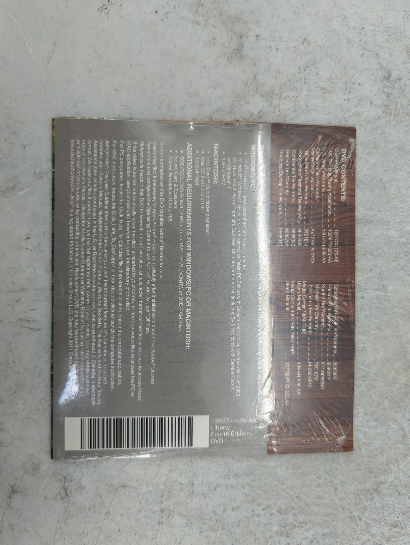 2012 Jeep Liberty Owners Manual Book Guide P/N:12KK74-926-AA OEM Used Auto Parts - Oemusedautoparts1.com