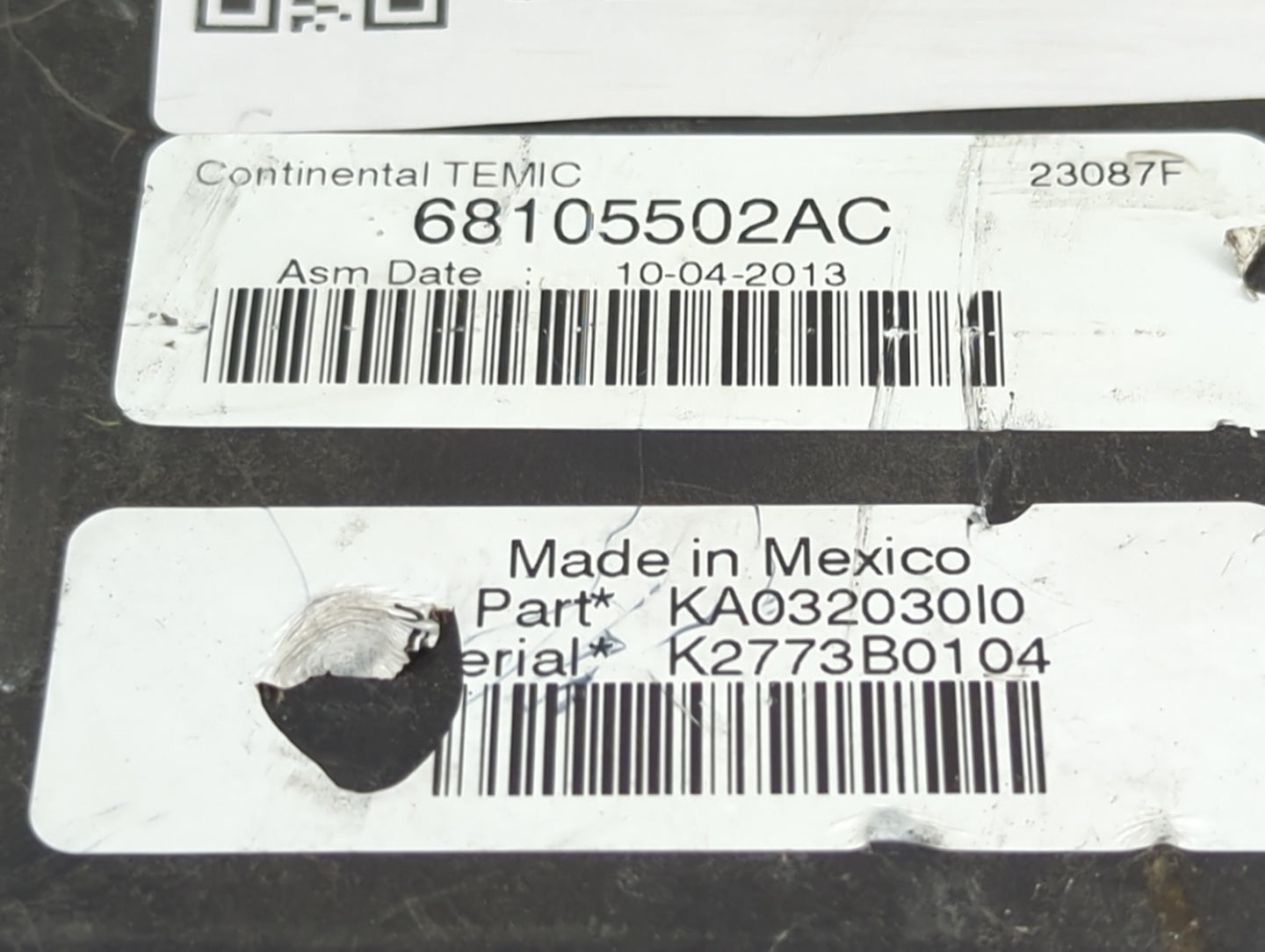 2012-2012 Jeep Liberty Fusebox Fuse Box Relay Module Tipm - Oemusedautoparts1.com
