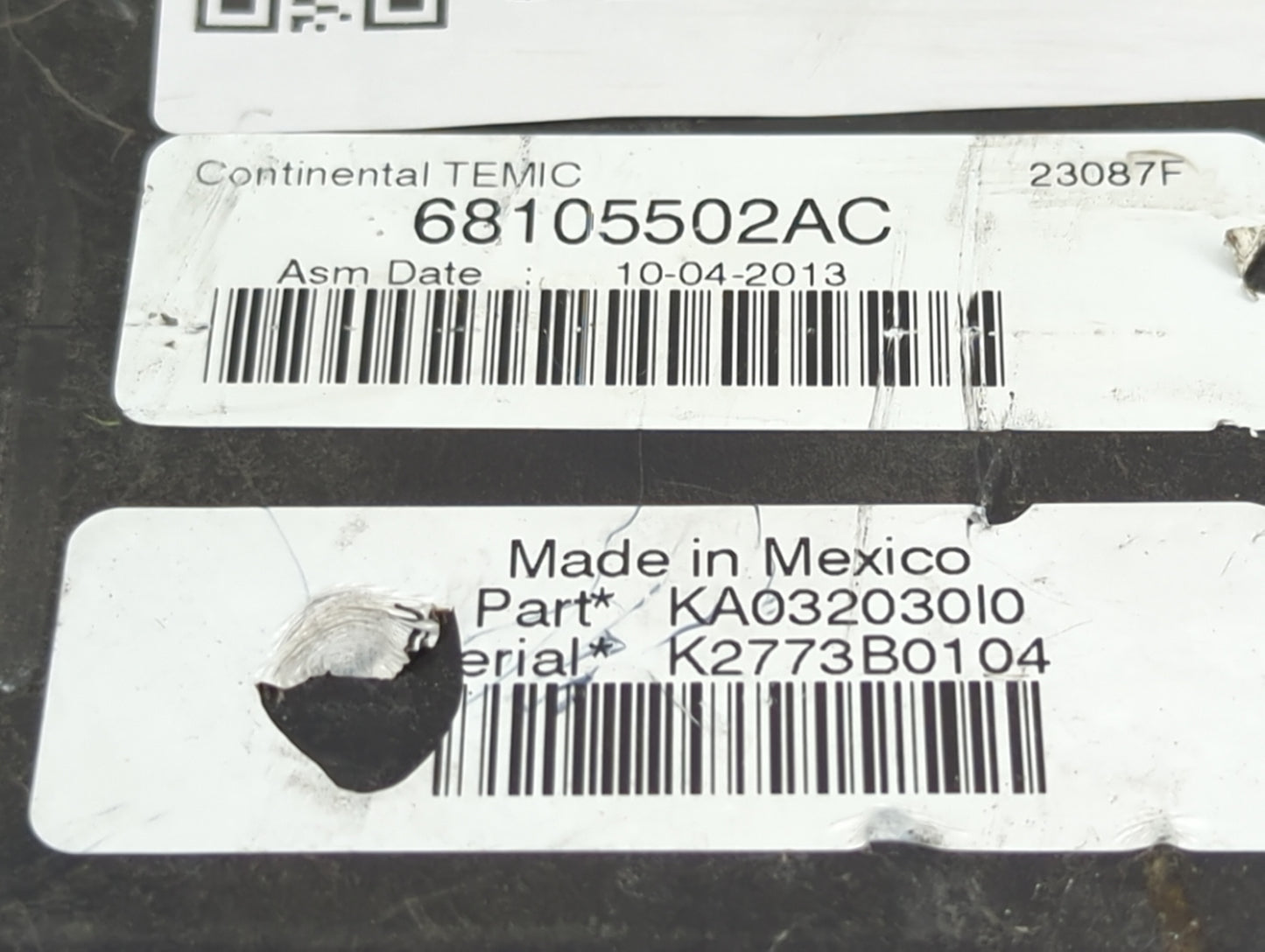 2012-2012 Jeep Liberty Fusebox Fuse Box Relay Module Tipm - Oemusedautoparts1.com