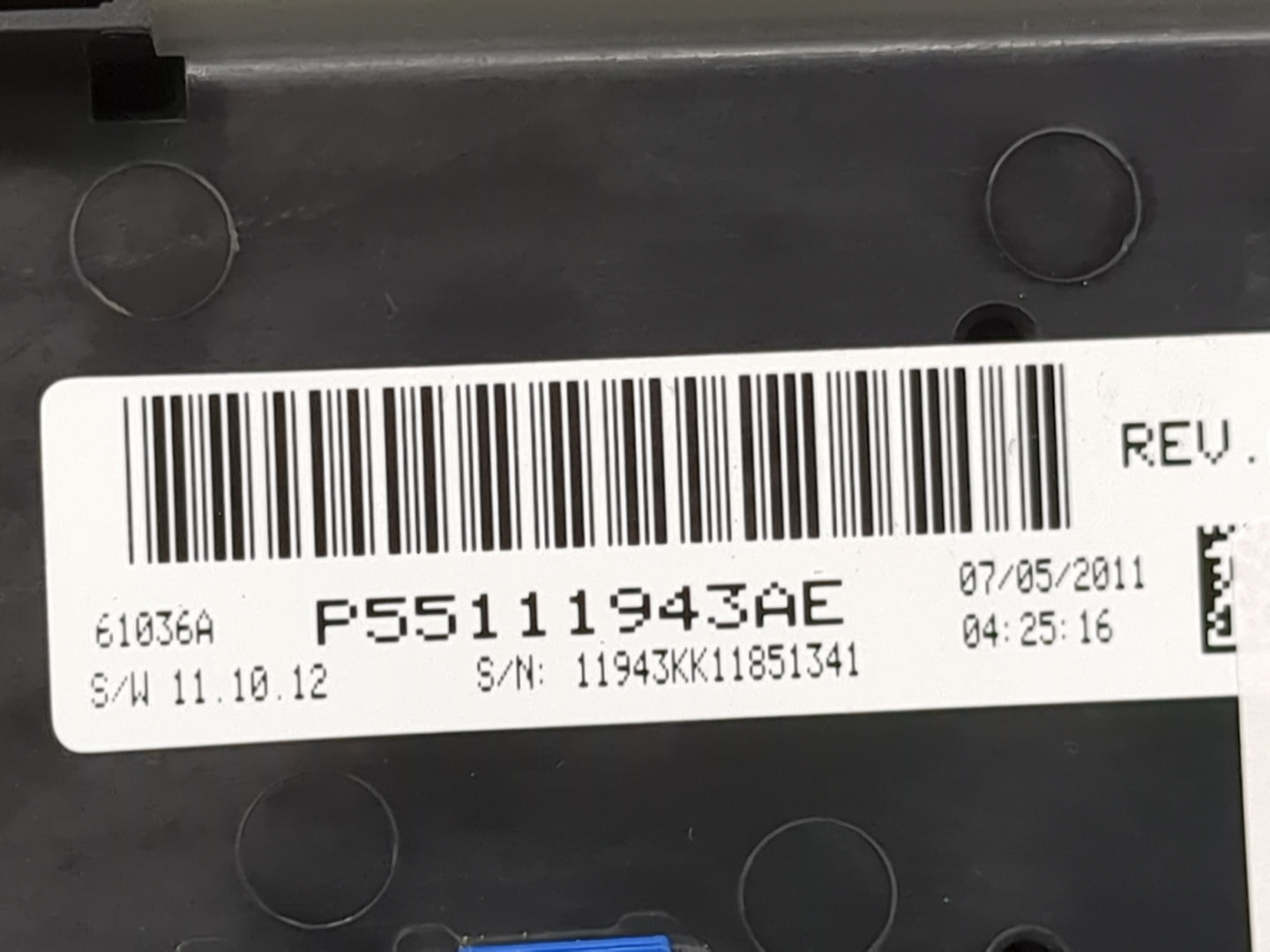 2010-2012 Jeep Liberty Climate Control Module Temperature AC/Heater Replacement P/N:P55111943AE Fits Fits 2010 2011 2012 OEM