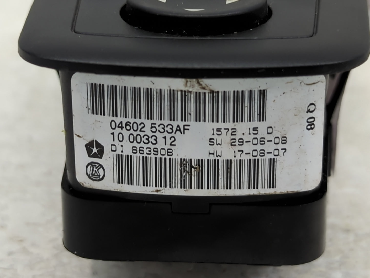 2008-2012 Jeep Liberty Master Power Window Switch Replacement Driver Side Left P/N:04602533AF 1000331 2 Fits OEM Used Auto P