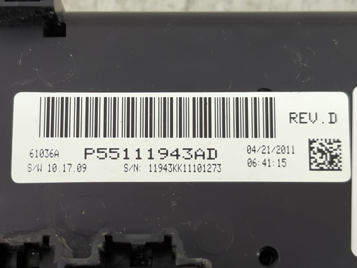 2010-2012 Jeep Liberty Climate Control Module Temperature AC/Heater Replacement P/N:P55111943AD Fits Fits 2010 2011 2012 OEM