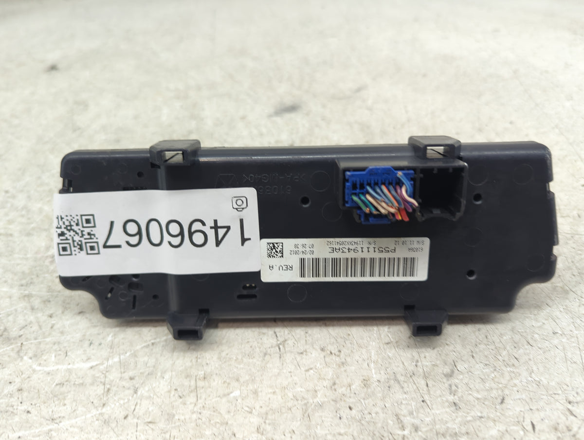 2012 Jeep Liberty Climate Control Module Temperature AC/Heater Replacement P/N:P55111943AE 55111943AE Fits OEM Used Auto Par
