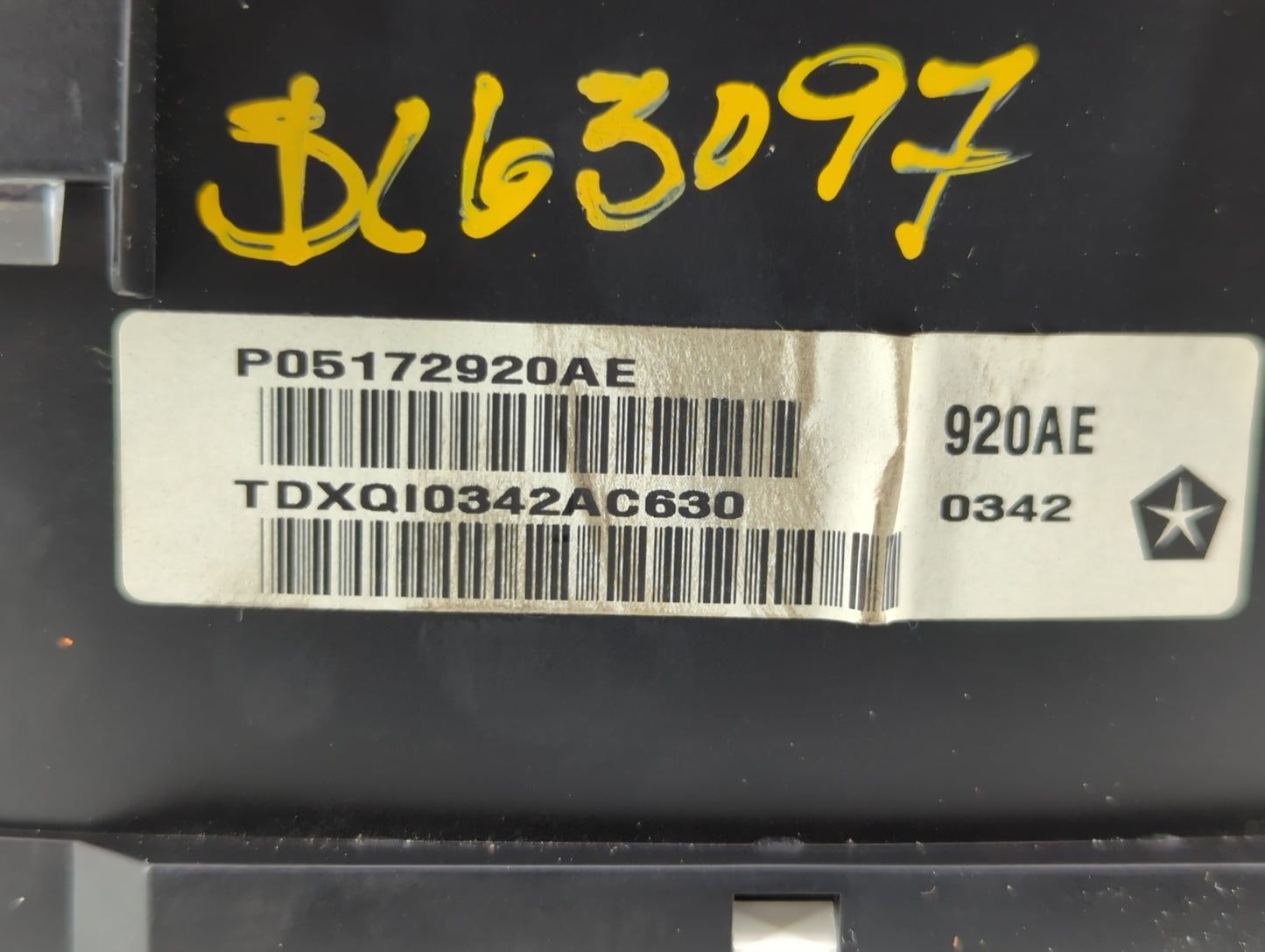 2012 Jeep Liberty Instrument Cluster Speedometer Gauges P/N:P05172920AE Fits OEM Used Auto Parts - Oemusedautoparts1.com