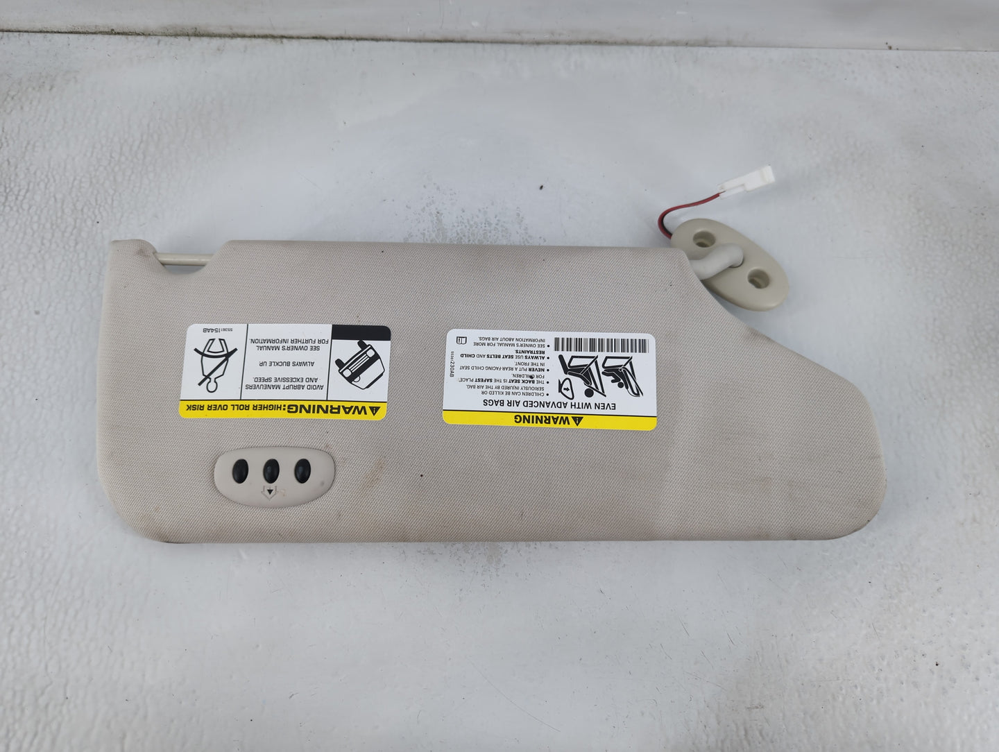 2008-2012 Jeep Liberty Sun Visor Shade Replacement Driver Left Mirror Fits Fits 2008 2009 2010 2011 2012 OEM Used Auto Parts
