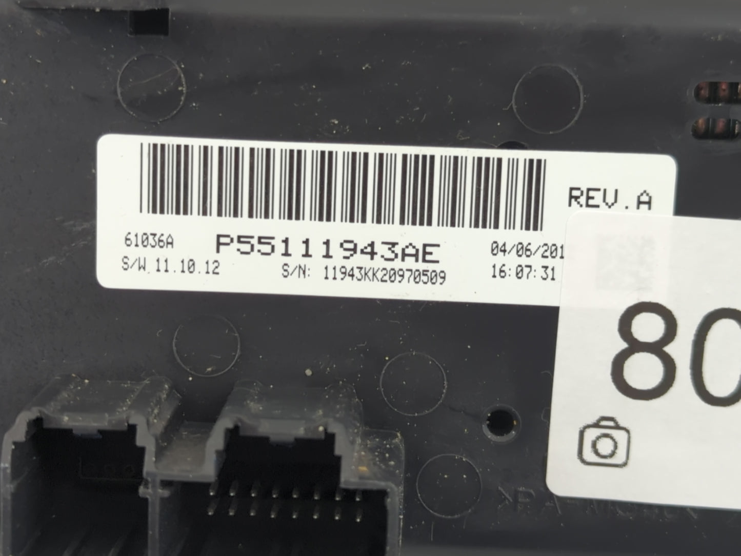 2012 Jeep Liberty Climate Control Module Temperature AC/Heater Replacement P/N:P55111943AE Fits OEM Used Auto Parts - Oemuse