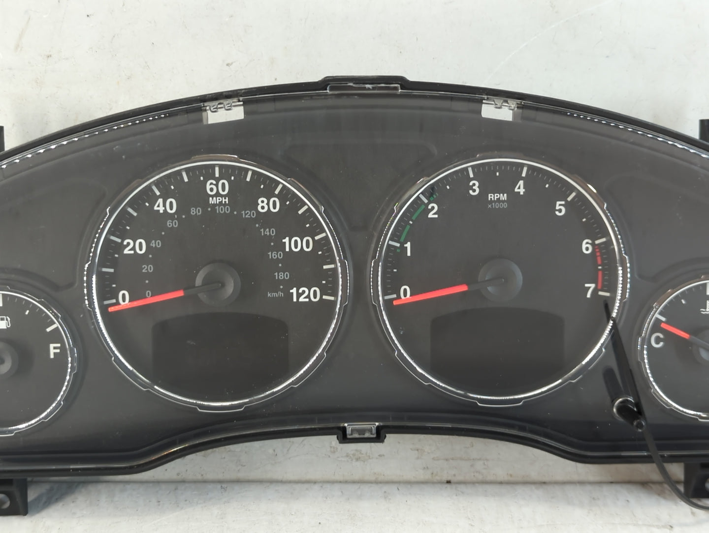2012 Jeep Liberty Instrument Cluster Speedometer Gauges P/N:P05172921AE P0517291AE Fits OEM Used Auto Parts - Oemusedautopar