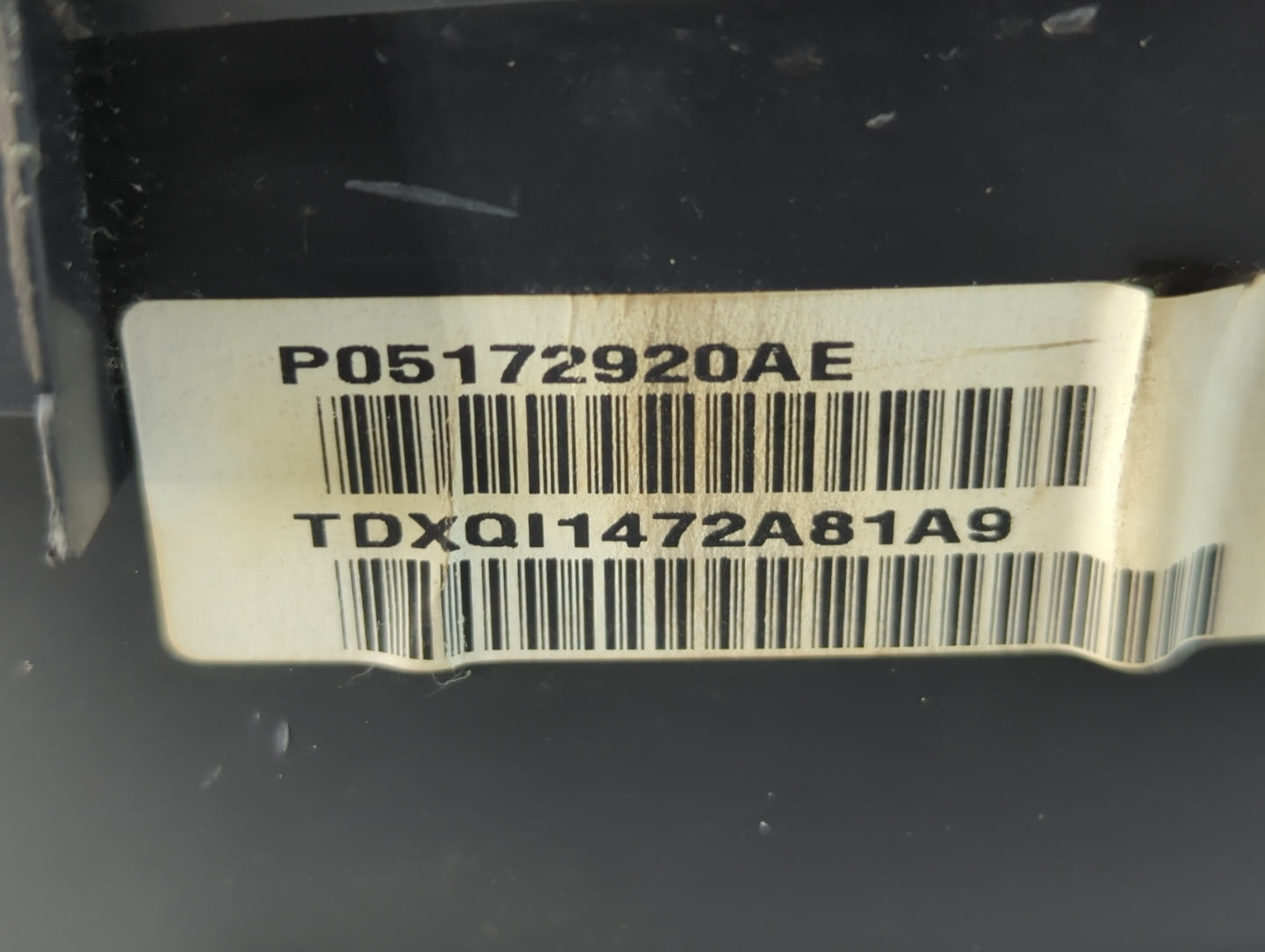 2012 Jeep Liberty Instrument Cluster Speedometer Gauges P/N:P05172920AE Fits OEM Used Auto Parts - Oemusedautoparts1.com